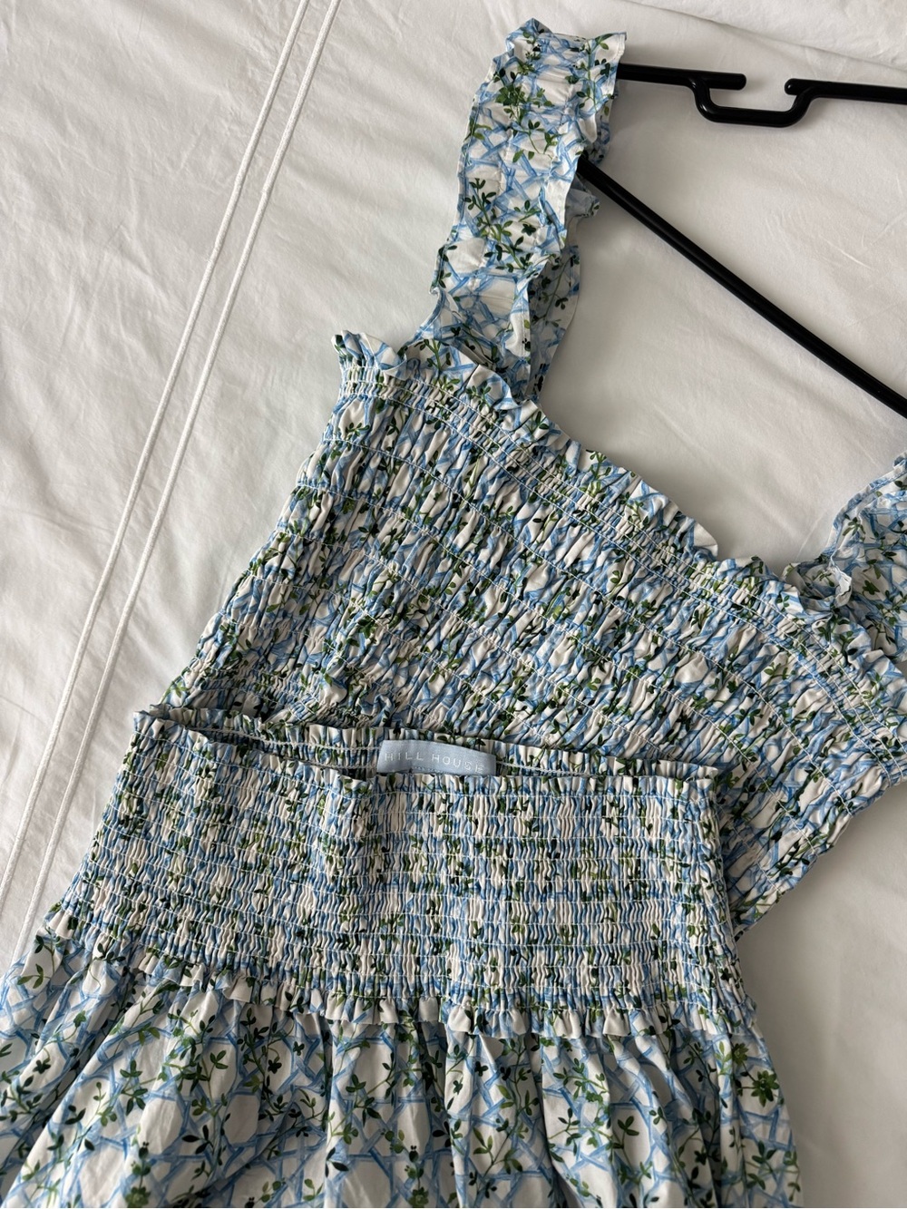 Hill House Light Blue Floral Maxi Dress Two-Piece - Picture 6 of 7